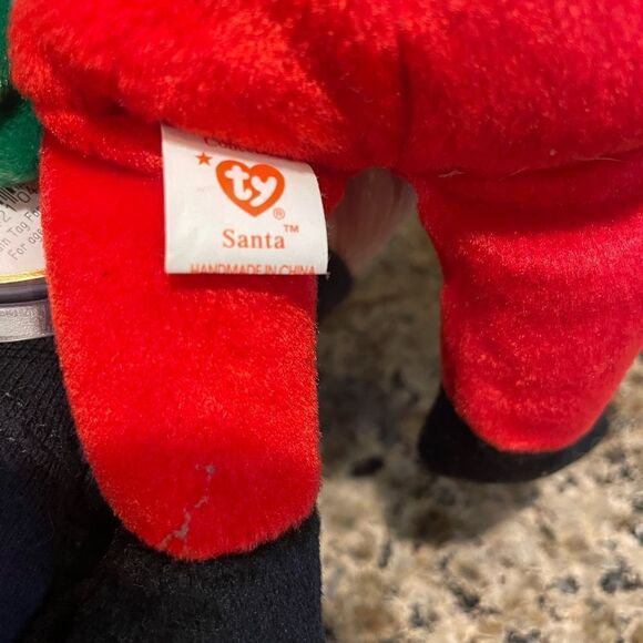 TY Santa and Holly Berry Bear 1998 NWT - Picture 4 of 9